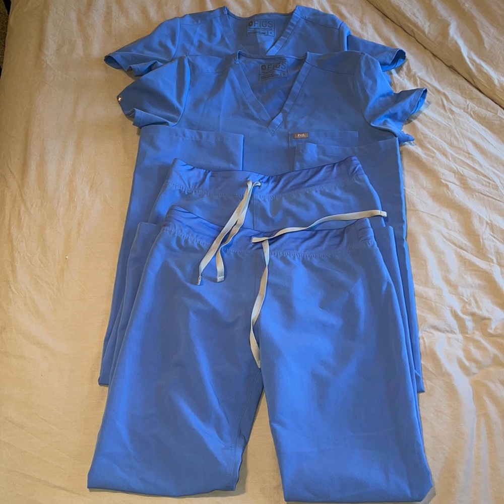 Figs women’s small ceil blue 2 sets